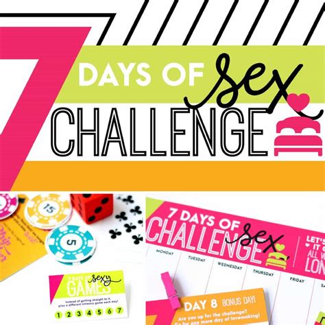 7 Day Sex Challenge The Dating Divas Love And Marriage Spice Up