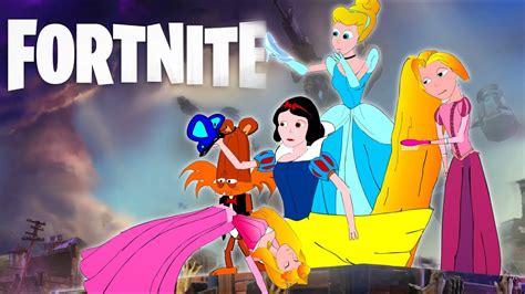 Disney Princesses Play Fortnite Disney Parody Youtube