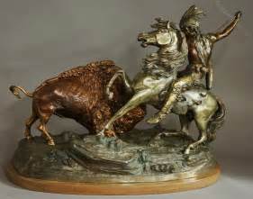 Antiques Atlas Large Bronze Figure Of The Buffalo Hunt