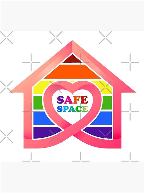 LGBTQ Plus Sign Safe Space Zone Equality Poster For Sale By Aronia Redbubble