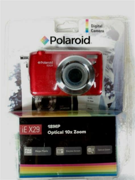 Polaroid Iex29 Hd 18 Mp Optical Zoom Digital Camera Red For Sale