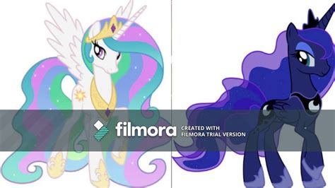 Princess Celestia And Princess Luna Singing One In A Million From
