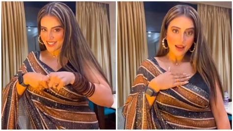 Viral Bhojpuri Babe Akshara Singhs Bold Saree Dance Is Too Hot To Handle Iwmbuzz