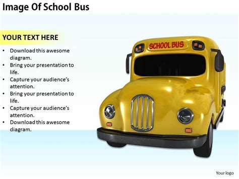 0514 Image Of School Bus Image Graphics For Powerpoint Ppt Images