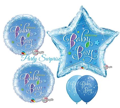 Baby Boy Balloon Package Welcome Boy Twinkle Star Balloons Boy Baby