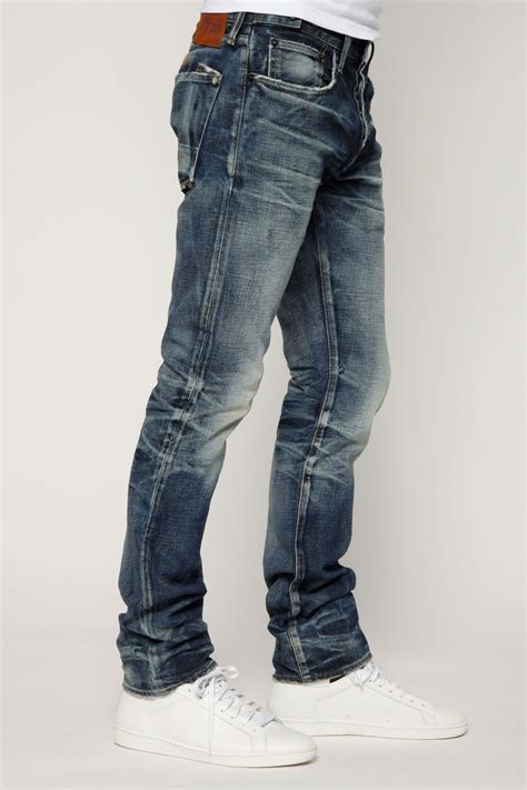 Dark Faded Mens Designer Slim Fit Denim Prps Demon Porrima Mens Jeans Fit Latest Clothes