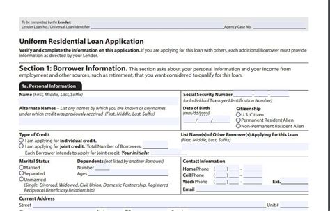 The 1003 Mortgage Application Form Definition