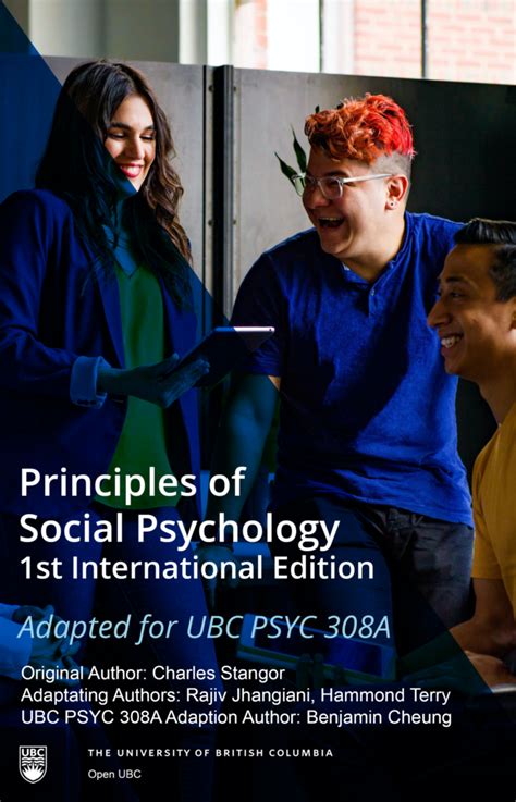 Principles Of Social Psychology 1st International Edition Open Textbook