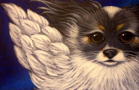 Angel Papillon Dog By Cyra R Cancel From Oswoa Original Small Works
