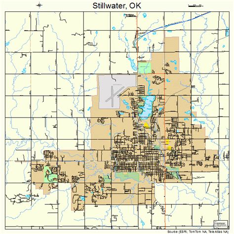 Primarily a gateway program, the stillwater campus serves students who would otherwise not be admitted to oklahoma state university. Stillwater Oklahoma Street Map 4070300