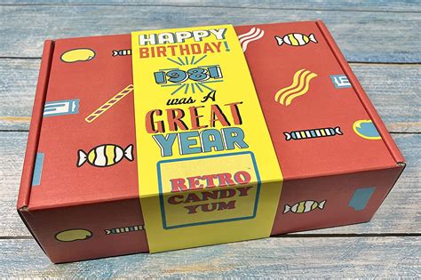 Buy Retro Candy Yum 1981 41st Birthday Decade 80s Candy T Basket