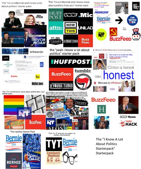The I Know A Lot About Politics Starterpack Starterpack Rstarterpacks