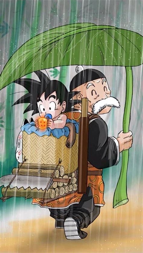 El pequeño Goku y su abuelito Gohan, | Anime dragon ball super, Dragon