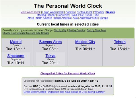 Check spelling or type a new query. Reloj mundial multizona y cálculadora de horarios para ...
