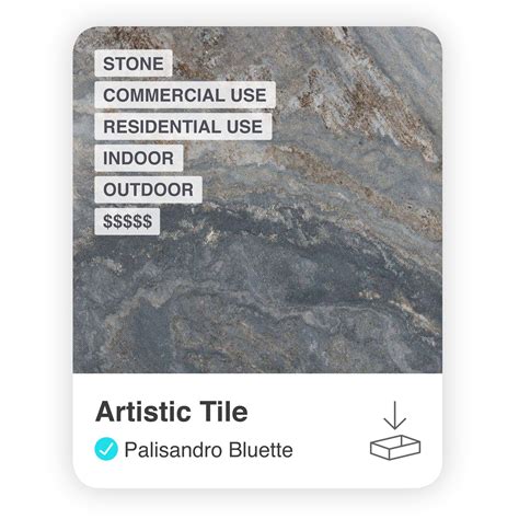 Palisandro Bluette Stone In Grey By Artistic Tile Artistic Tile