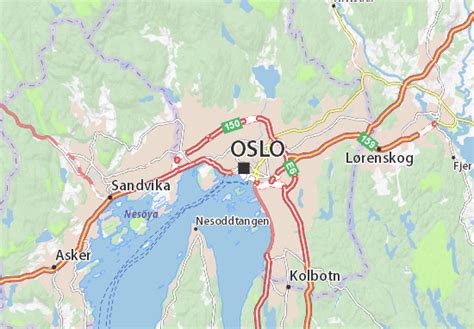 Michelin Oslo Map Viamichelin