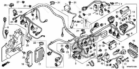Honda ATV 2009 OEM Parts Diagram for Wire Harness ...