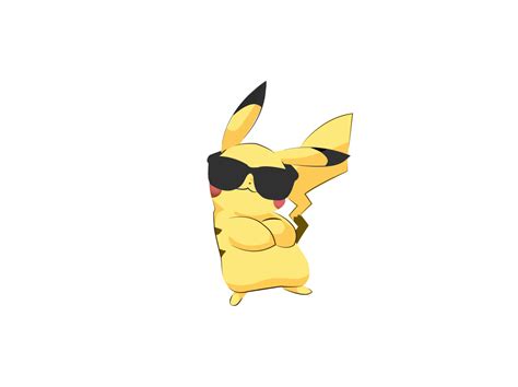 Pikachu Wearing Sunglasses