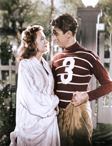 James Stewart Donna Reed Its A Wonderful Life 1946 Colorized