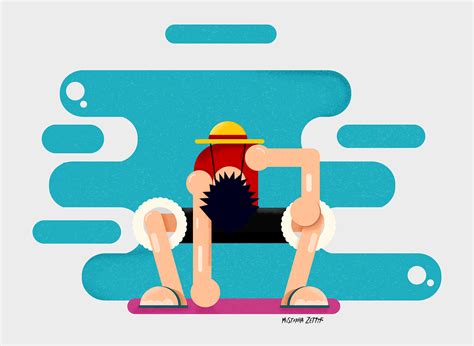 Luffy Flat Character On Behance