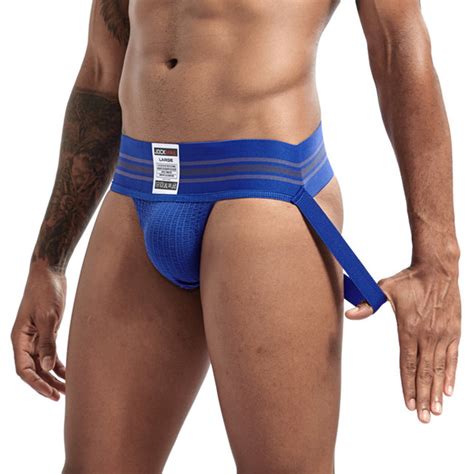 Mizok Mens Jockstrap Underwear Athletic Supporter Sexy Breathable Jock