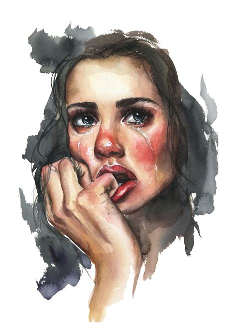 Custom Watercolor Portrait From Photo Original Painting T Etsy