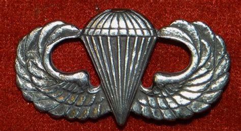 Views Of Sterling Parachutist Qulification Badge Us Awards And