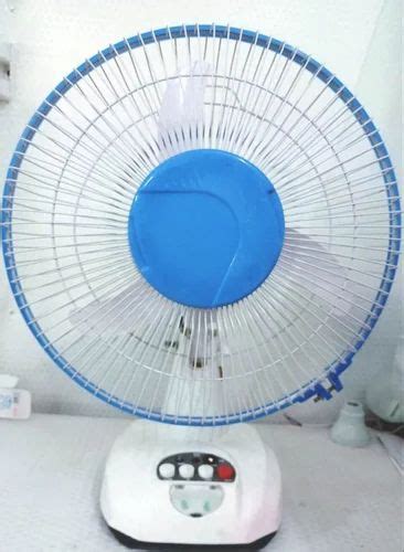 Blue Pc 12 Inch Ac Dc Rechargeable Table Fan With Led At Rs 1750piece In Gurgaon