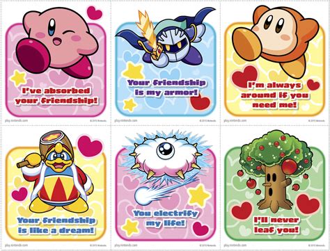 Nintendo Offers Free Mario Zelda And Kirby Valentines