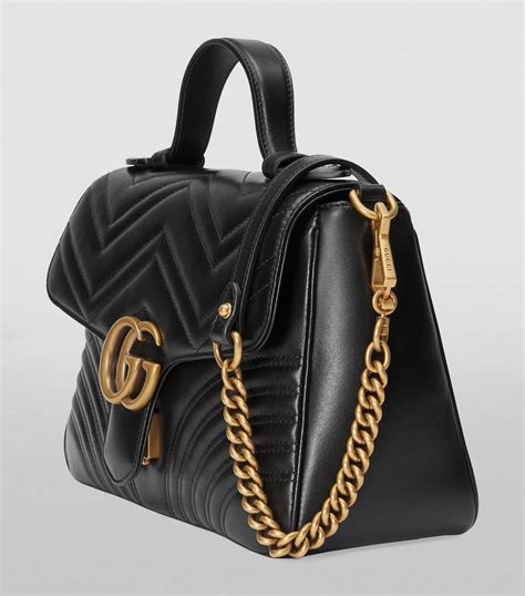 Gucci Small Gg Marmont Top Handle Bag Harrods Ae