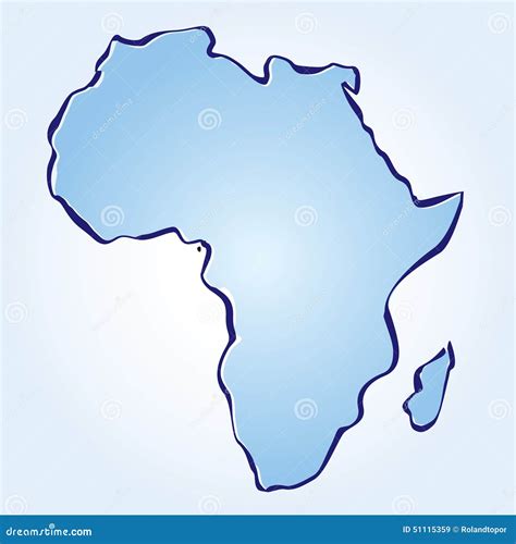 Vector Map Of Africa Stock Vector Illustration Of Detailed 51115359