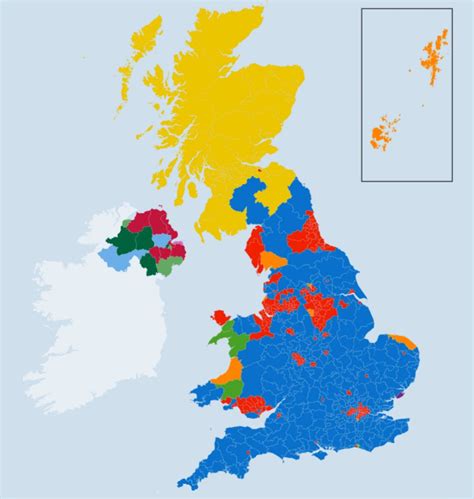 Election Maps Of Turnout And Party Strength Bbc News