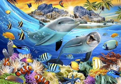 Underwater Sea Life Wall Mural For Children 12850