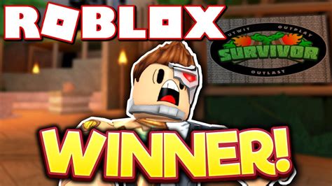 My First Time Winning Roblox Survivor Youtube