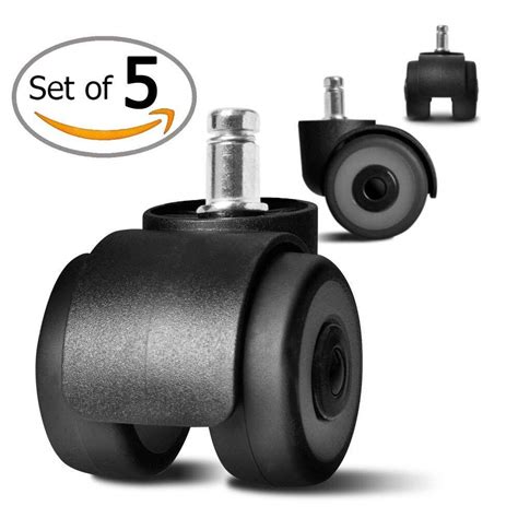 Hardwood and All Floors Safe on Carpet Office Chair Wheels Casters