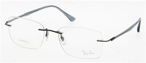 Eyeglasses Ray Ban Rx 8725 1028 54 17 Man Gun Square Frames Rimless Frame Classic 54mmx17mm 168 Ca