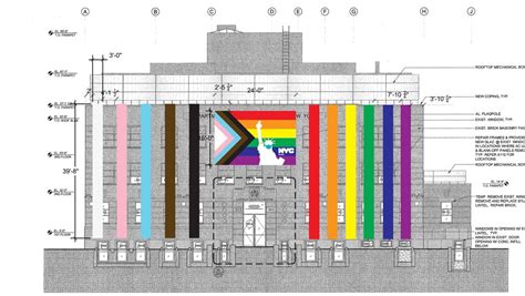 Render Of Exterior Decor For Pride At 303 9th Ave Ny By Arch