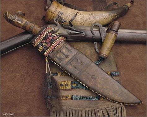 A Riflemans Knife And Sheath For The Late 1700s And Early 1800s
