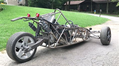 Home Built Reverse Trike Project Gets Its Tire Change Finished Cbr