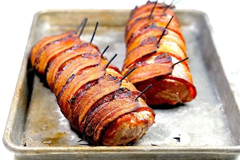Pork tenderloin is a versatile and lean meat perfect for grilling. Bacon Wrapped Pork Tenderloin | Bacon wrapped pork ...