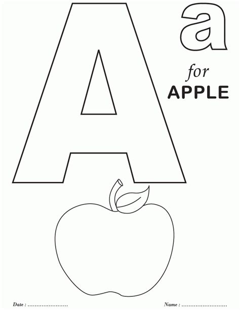 Whole Alphabet Coloring Pages Free Printable - Coloring Home