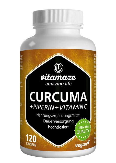 Buy Vitamaze Turmeric S High Strength Pure Curcumin Powder Piperine