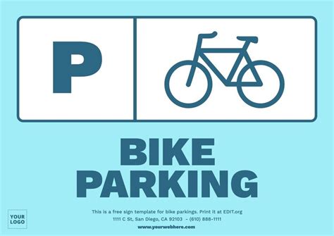 Bicycle And Scooter Parking Signs