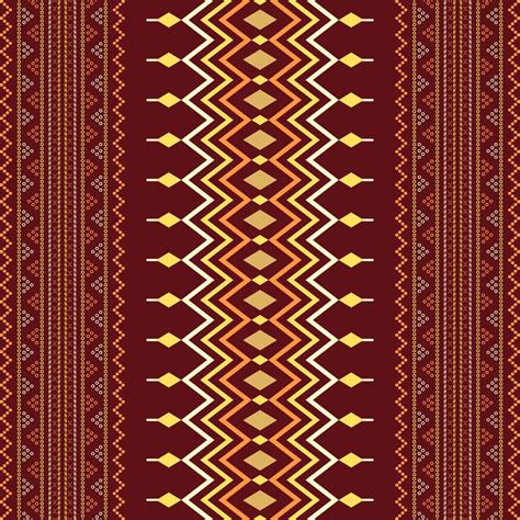Ethnic Seamless Pattern Aztec Tribal Art Fabric Print Home Decoration
