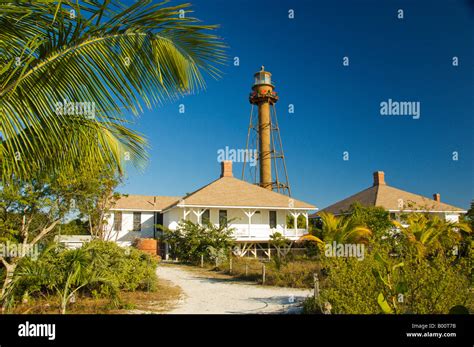 The Sanibel Island Lighthouse With Christmas Decorations Sanibel Island