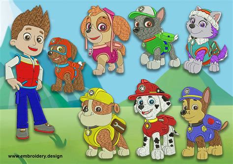 Pawpatrolcharactersembroiderydesign Embroidery Design