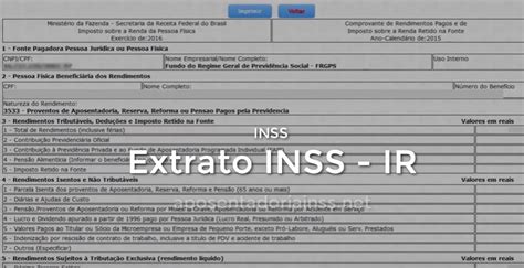 Informe De Rendimentos Inss Como Emitir Para Irpf Hot Sex Picture My