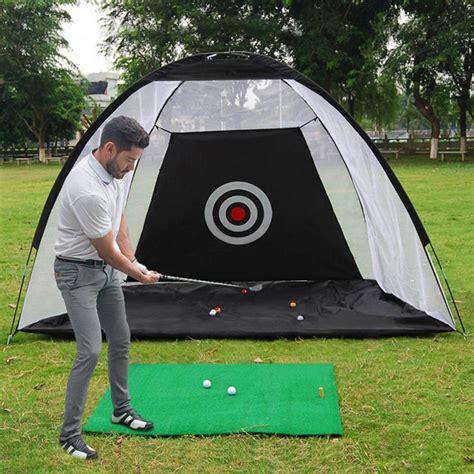 Golf Practice Net And Golf Hitting Mat Golf Hitting Nets Golf Mats