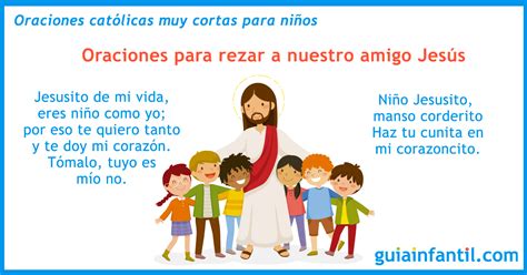 oraciones católicas muy cortas para memorizar y rezar con los niños