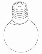 Bulb Coloring sketch template